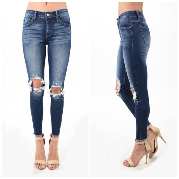 LAST SALE-NO OFFERS‼️Melody Distressed Skinny - Picture 8 of 8